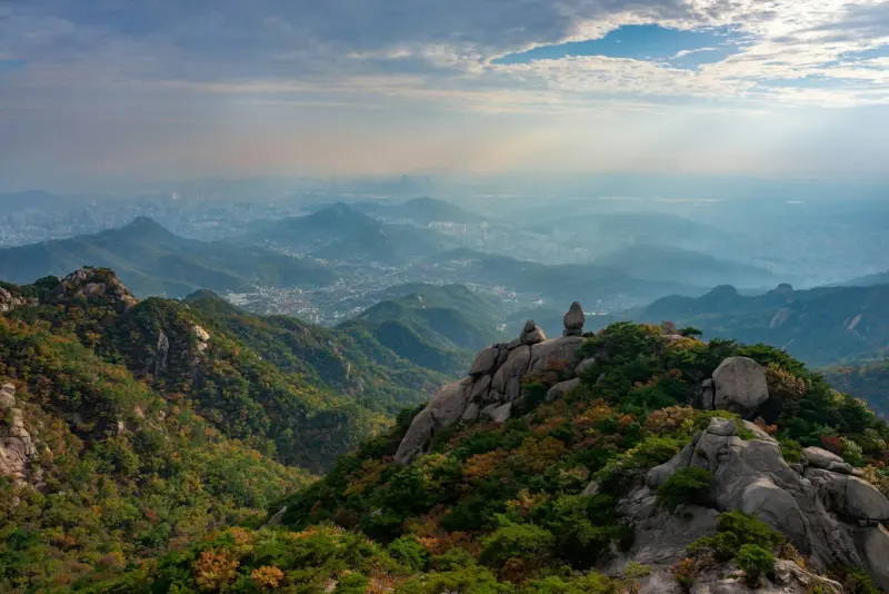 Bukhansan Hiking Guide: Baegundae Summit in Seoul hiking trail in Korea