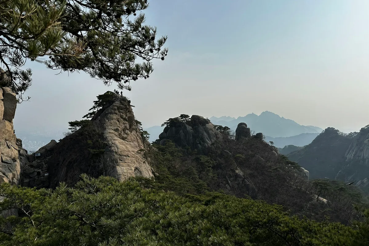 Bukhansan insubong granite dome morning light