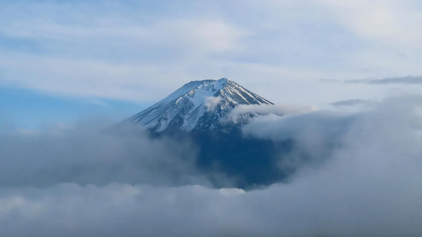 Mount Fuji 7th station hut sunrise