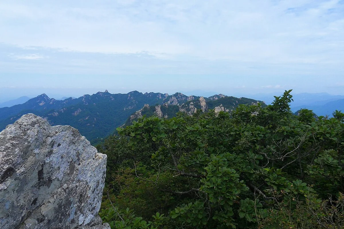 Songnisan Beopjusa Palsangjeon wooden pagoda autumn Chungbuk