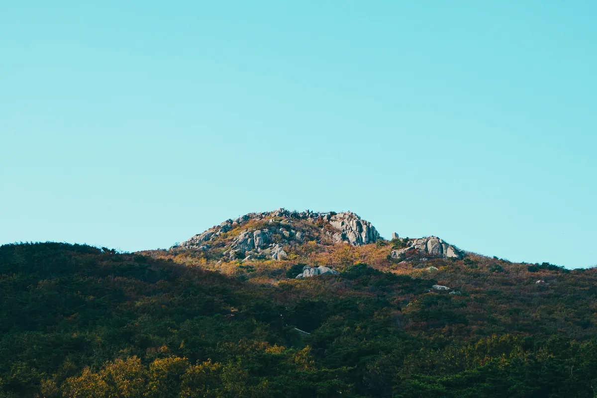 Yongmunsan granite ridge Madangbawi rock formation Gyeonggi